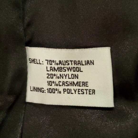 NWT, $345, GEORGE SIMONTON Lambs Wool Cashmere Coat - 6 - Picture 10 of 11